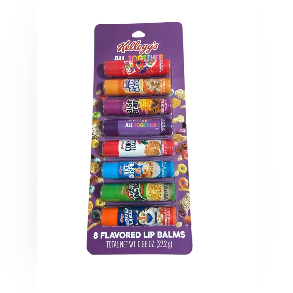 Kellogg’s Cereal chapstick 8 count NIP